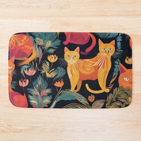 Item preview, Art Deco cat pattern designed and sold by tatty58.