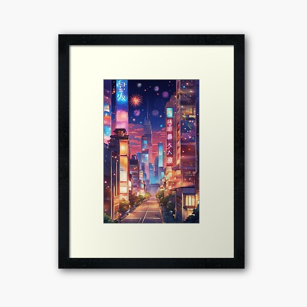 Item preview, night cityscape designed and sold by andersonalbe.