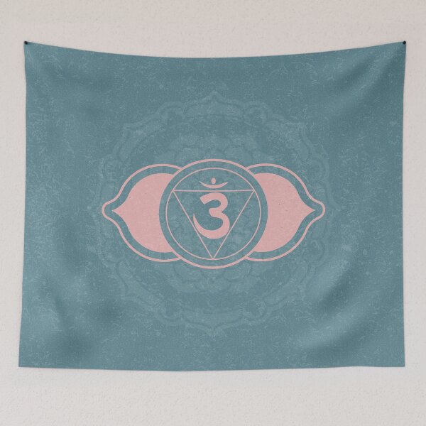 Item preview, Third Eye Chakra Mandala - Peacock + Rose designed and sold by Irene Estelle.