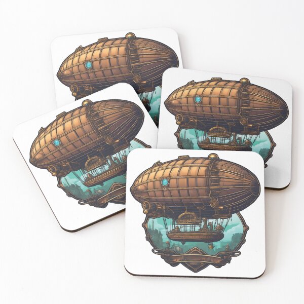 Item preview, Steampunk airship: A journey through the clouds designed and sold by Ink-Kreativ.