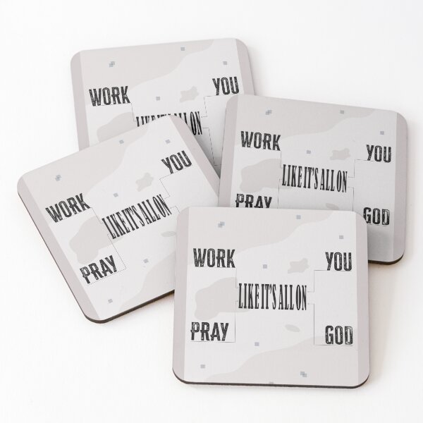 Item preview, Work and Pray Hard designed and sold by swahiliStickers.