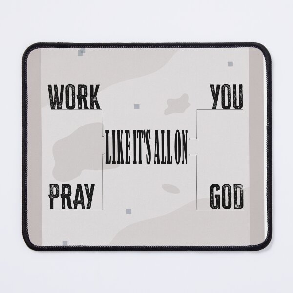 Item preview, Work and Pray Hard designed and sold by swahiliStickers.