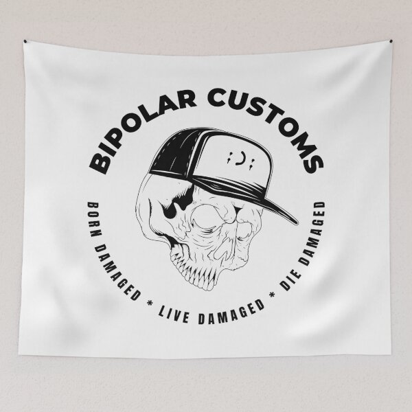 Item preview, Bipolar Badass Customs, Born, Live, Die Damaged designed and sold by DigitalCraftist.