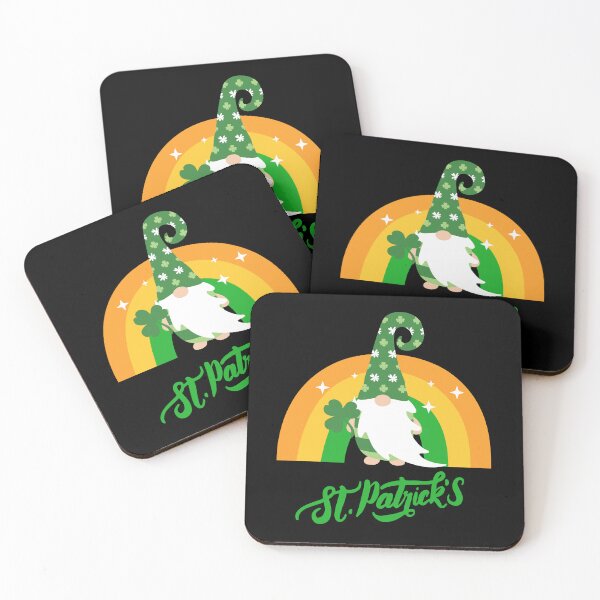 Item preview, Happy St. Patrick's Day! Celebrate with Leprechaun against a rainbow in the color of the Irish flag! designed and sold by UnCoverDesign.