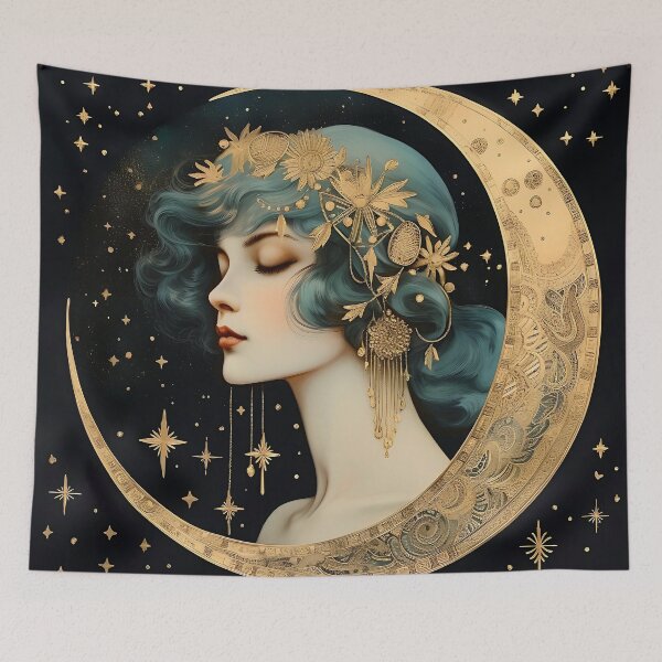 Item preview, Woman and Moon designed and sold by FrancemApple.