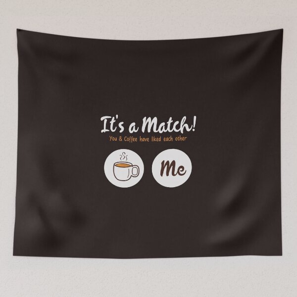 Item preview, It's A Match With Coffee designed and sold by Abhishek Goldar.