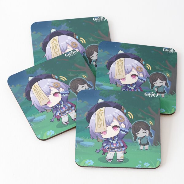 Item preview, Qiqi Genshin Birthday Chibi Art designed and sold by kazatodoesart.