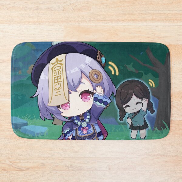 Item preview, Qiqi Genshin Birthday Chibi Art designed and sold by kazatodoesart.