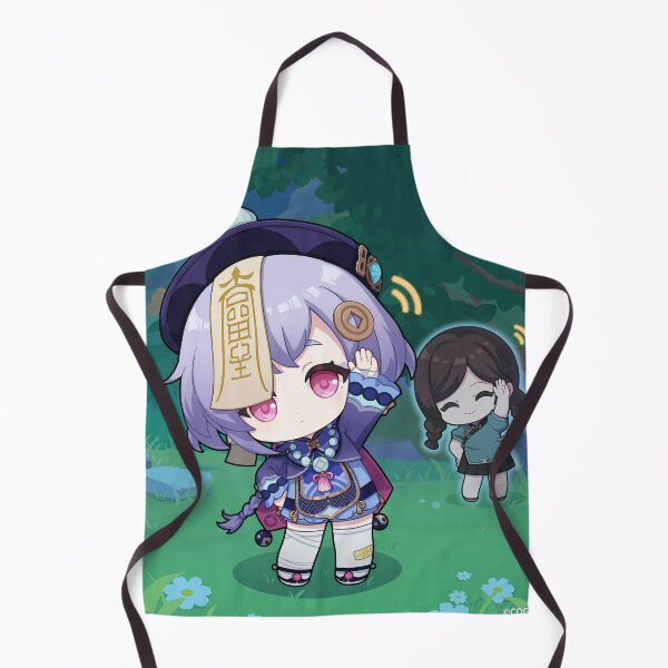 Item preview, Qiqi Genshin Birthday Chibi Art designed and sold by kazatodoesart.
