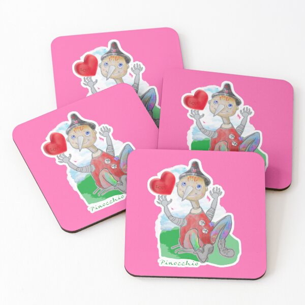 Item preview, Playing Wood PINOCCHIO with Love Heart (Original Drawing by ACCI) designed and sold by VanyssaGraphics.