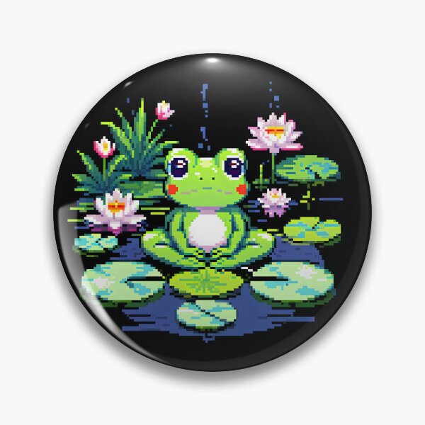 Item preview, Pixel Zen Frog designed and sold by Jackson-Will.