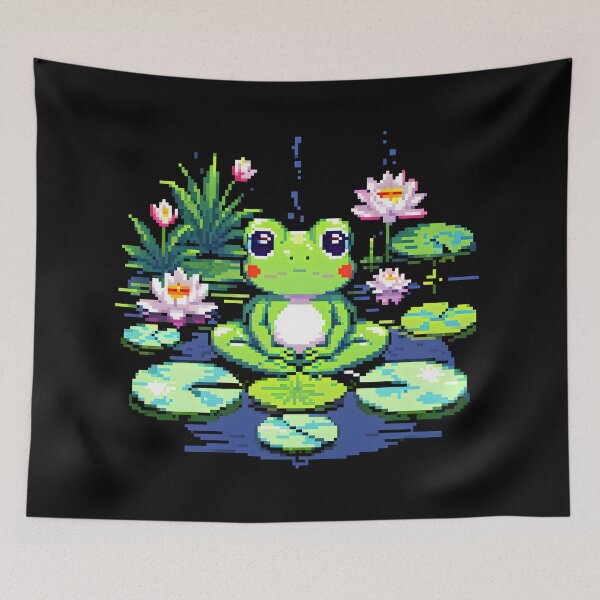 Item preview, Pixel Zen Frog designed and sold by Jackson-Will.