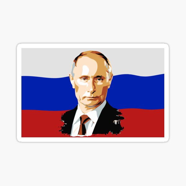 President of Russia WWP Sticker