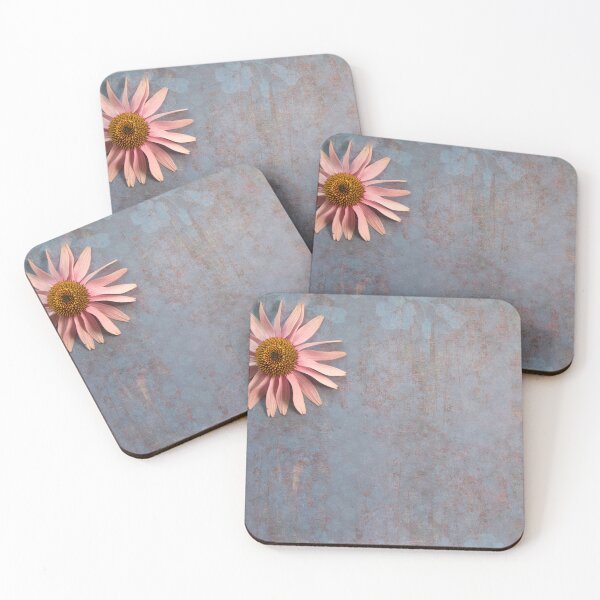 Item preview, Lay flat image of Purple Coneflower on patterned paper with room left to add a message. designed and sold by dawn2dawn.