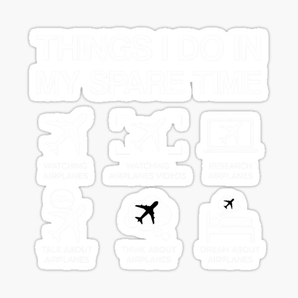 Item preview, Things I Do In My Spare Time Airplane Aviation Funny Pilot Gift For Aiplanes Lover designed and sold by CourtneyOhling.