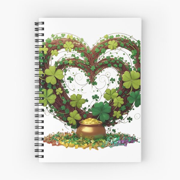 Item preview, St. Patrick’s Day shamrock floral Heart Clover designed and sold by najega911.