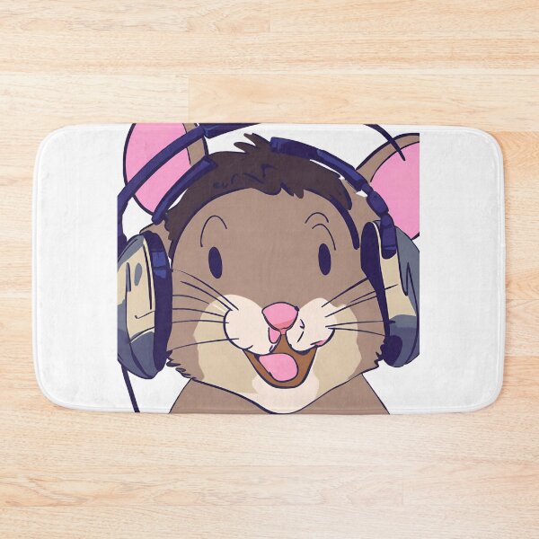 Item preview, Cute mouse in headphones  designed and sold by Looplk.