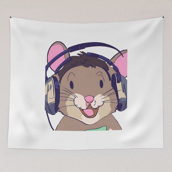Item preview, Cute mouse in headphones  designed and sold by Looplk.