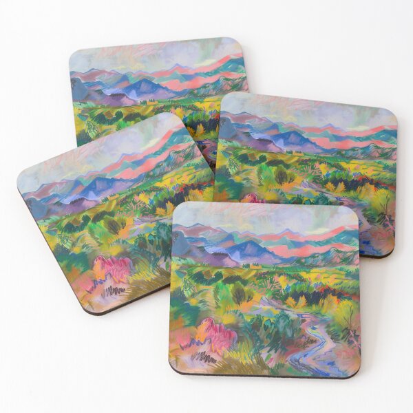 Item preview, soft pastel landscape designed and sold by PricklyPeanut.