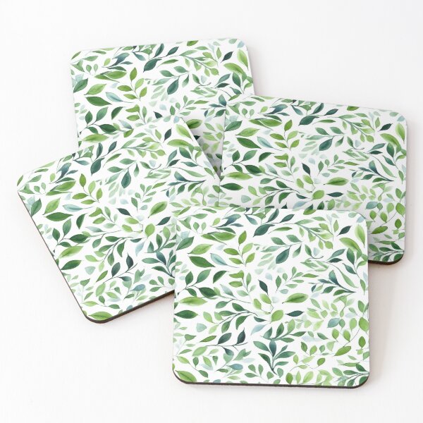 Item preview, Watercolor Green Leaves designed and sold by HasHs.