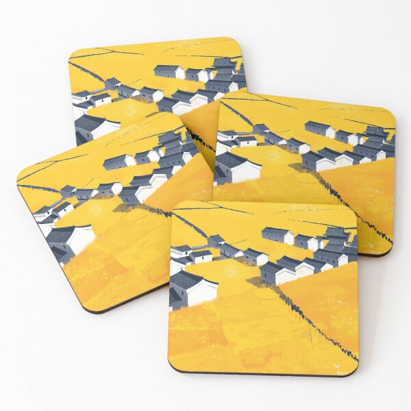 Item preview, yellow landscape designed and sold by PricklyPeanut.