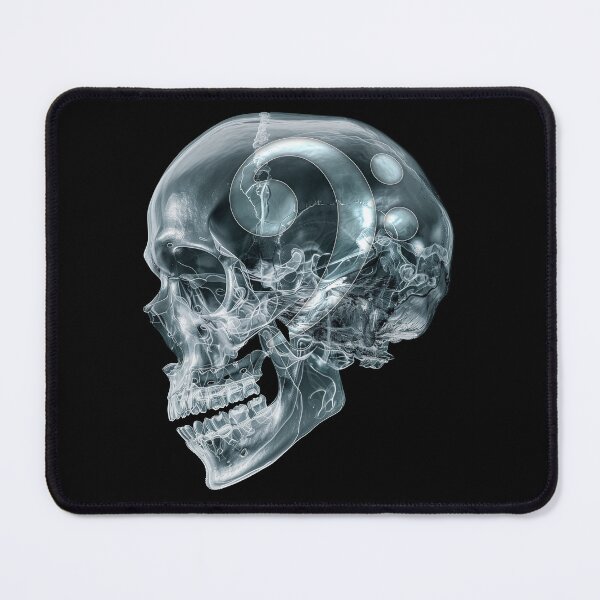 Item preview, Bass guitar x-ray skull bass clef for bassist designed and sold by Billianidesigns.
