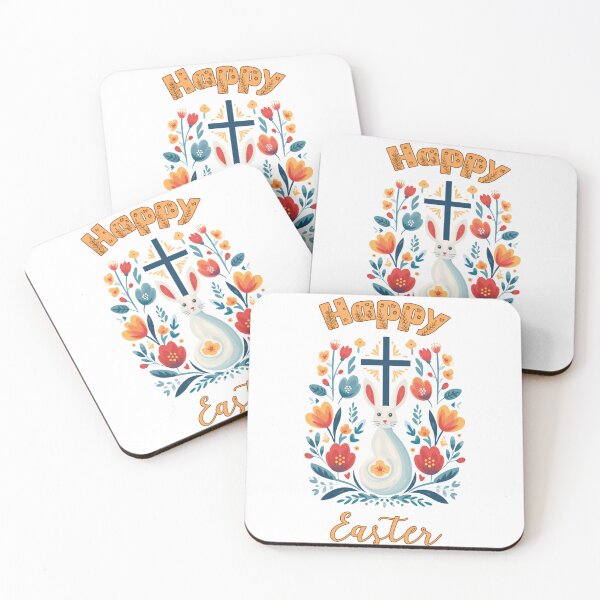 Item preview, Adorable Bunny And Cross Happy Easter Day designed and sold by BotunPeony.
