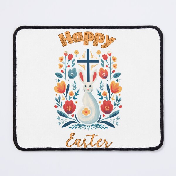 Item preview, Adorable Bunny And Cross Happy Easter Day designed and sold by BotunPeony.