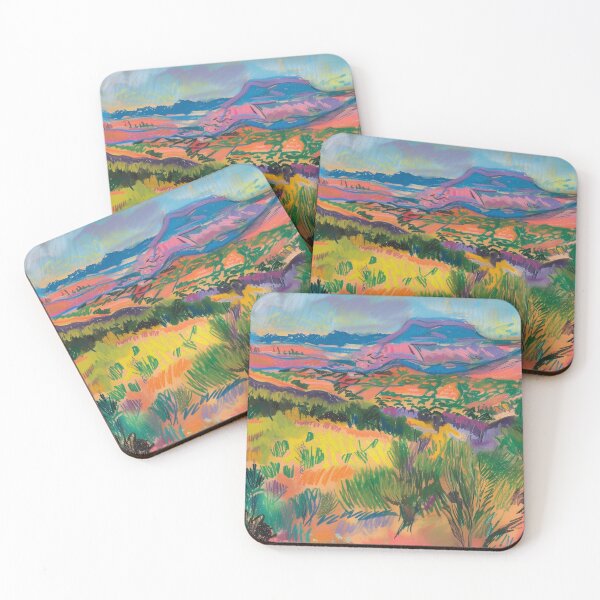 Item preview, soft pastel landscape designed and sold by PricklyPeanut.