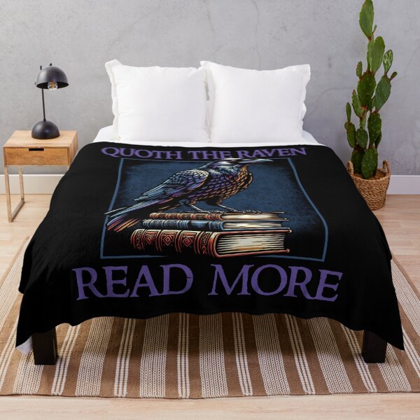 Item preview, Funny Quoth The Raven Read More Saying For Goth Horror Avid Reader Book Lover designed and sold by Bad Kitty Designz.
