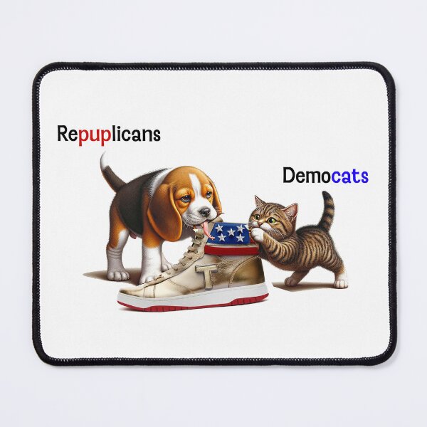 Item preview, RePUPlicans, DemoCATS.  Let's call the whole thing off. designed and sold by FamouslyStupid.