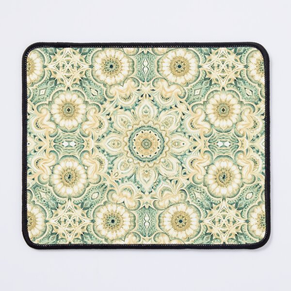 Item preview, Vector illustration of a Seamless pattern of leaves in shades of yellow and green in Phoenician design designed and sold by fotoryum.