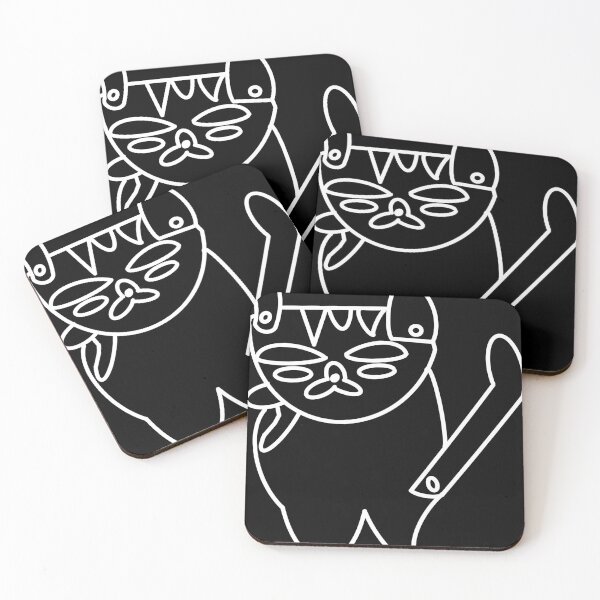 Item preview, The_Articulated_Cat_<White Line> Style_No.04, 2023 By Mix The Arts Studio designed and sold by MixTheArtStudio.