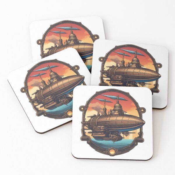 Item preview, Steampunk heaven: airships, wheels and romance designed and sold by Ink-Kreativ.