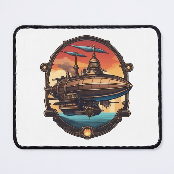 Item preview, Steampunk heaven: airships, wheels and romance designed and sold by Ink-Kreativ.