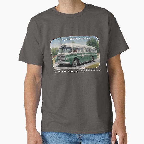 Item preview, Vintage car poster - Riga Car Co - 1959 city-liner bus green designed and sold by Museum Of Non-Existing Art.