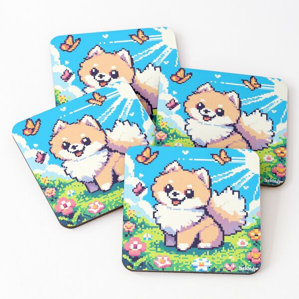 Item preview, Pixel Art de un Pomerania designed and sold by FunnehGacha.
