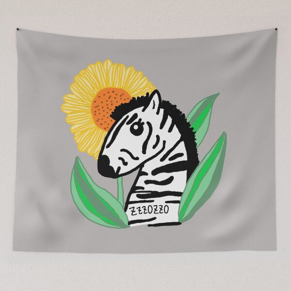 Item preview, zebra, sun flower designed and sold by zzzozzo.