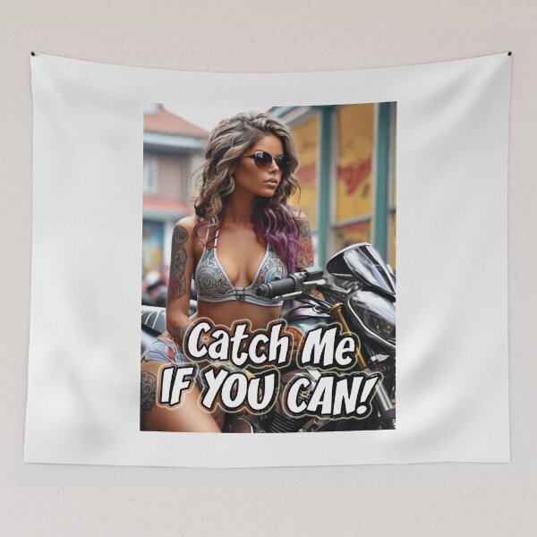 Item preview, Catch Me; Racing; Motorbike Model; designed and sold by StickerApe.