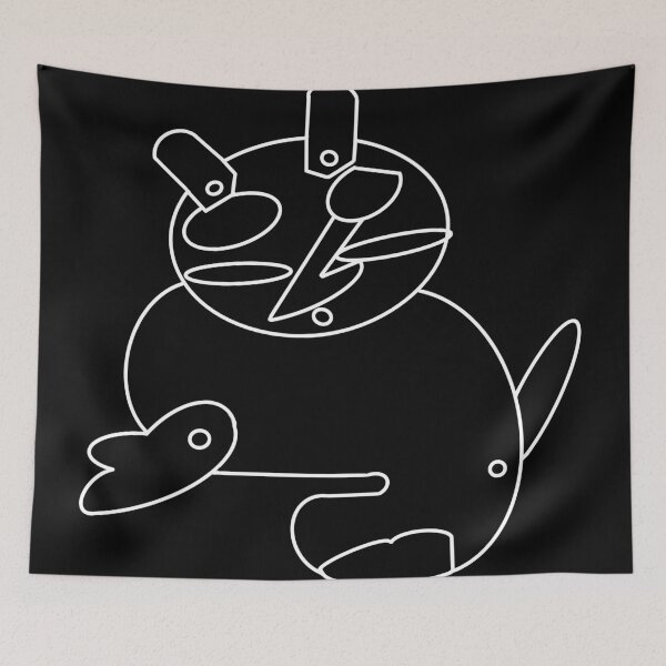 Item preview, The_Articulated_Cat_<White Line> Style_No.01, 2023 By Mix The Arts Studio designed and sold by MixTheArtStudio.