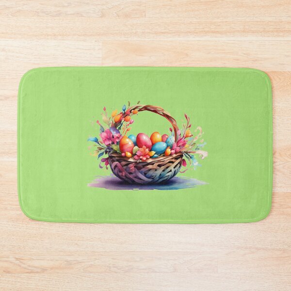 Item preview,  digital watercolor of an Easter basket designed and sold by Rose Design & Photos.