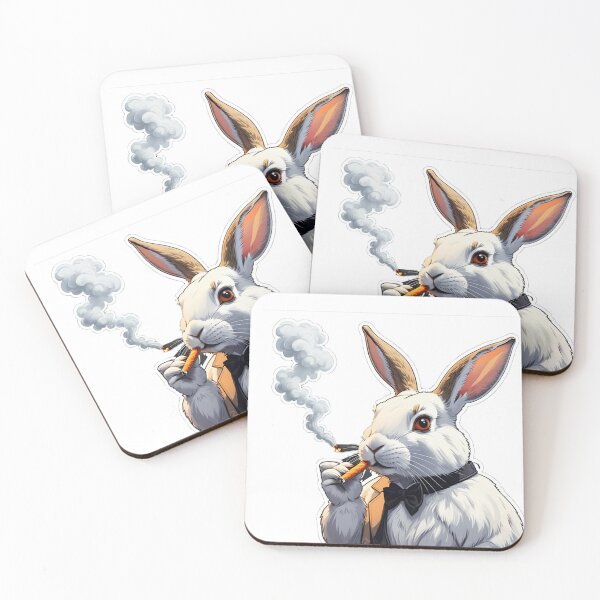 Item preview, Smoking Rabbit designed and sold by Bunmigraphics .
