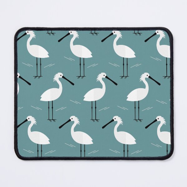 Item preview, Spoonbills on blue designed and sold by reneesillus.