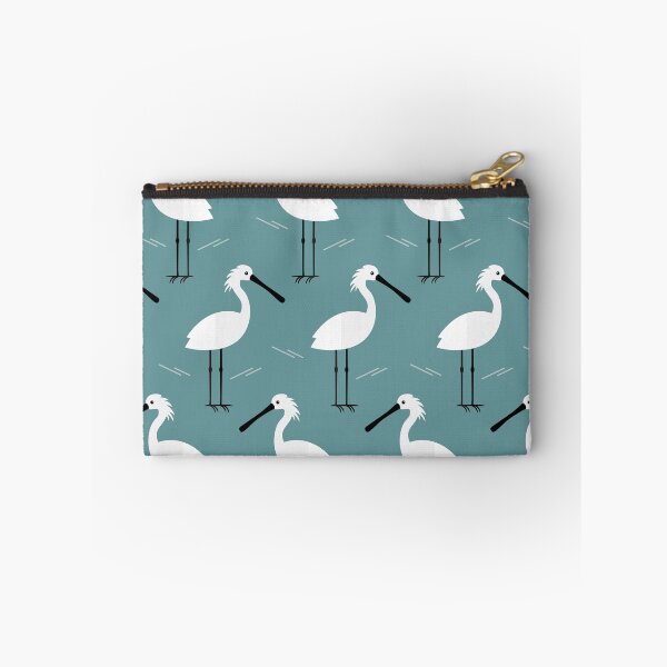Item preview, Spoonbills on blue designed and sold by reneesillus.