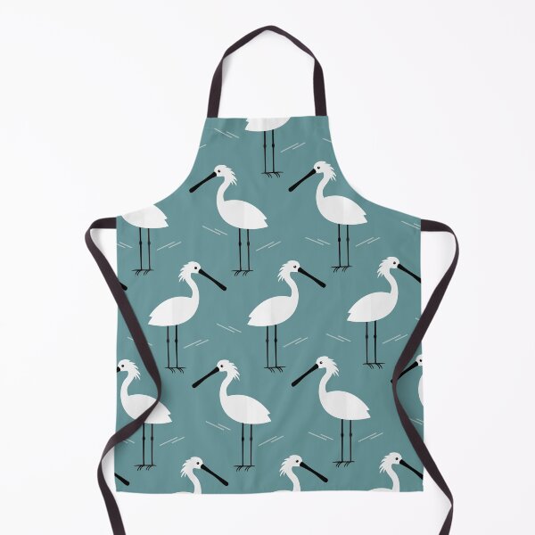 Item preview, Spoonbills on blue designed and sold by reneesillus.