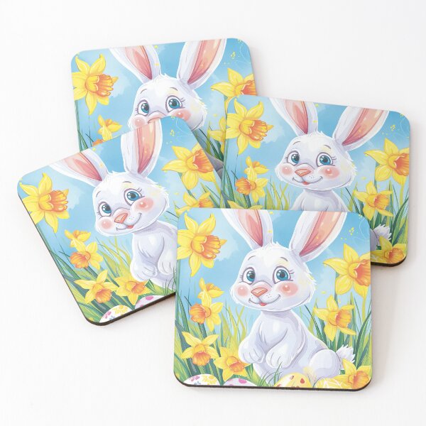 Item preview, Whimsical Bunny Frolic designed and sold by cute-animals99.