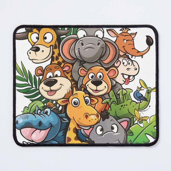 Item preview, "Whimsical Animal Kingdom: Playful Cartoon Critters T-Shirt for Kids" designed and sold by sinisamaric1.