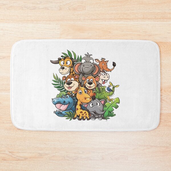 Item preview, "Whimsical Animal Kingdom: Playful Cartoon Critters T-Shirt for Kids" designed and sold by sinisamaric1.