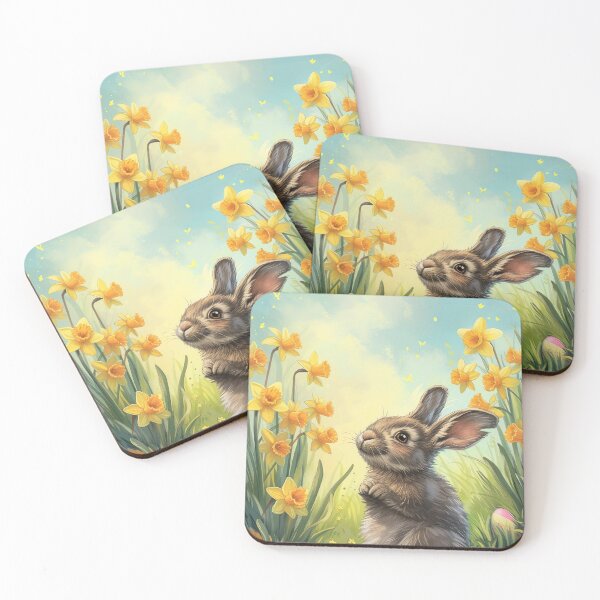 Item preview, Bunny Blooming Joy designed and sold by cute-animals99.
