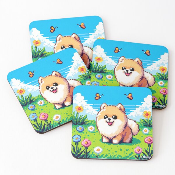 Item preview, Pixel Art of a Pomeranian designed and sold by FunnehGacha.